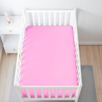 Casa si Gradina - Textile si covoare - Lenjerii de pat - Cearceafuri de pat - Husa cu elastic Kotonia Home Bebe - ranforce, 100 % bumbac, dimensiune saltea 60x120+15 cm, roz - Infinity.ro