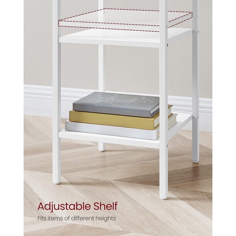 Casa si Gradina - Mobilier - Comode si corpuri - Noptiere - Noptiera cu sertar pentru dormitor, design scandinav, 35x35x70cm, alb - Infinity.ro