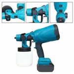 Casa si Gradina - Constructii - Vopsea si tencuieli - Pistoale si sisteme de vopsit si tencuit - Pistol de vopsit/tencuit, PVC, Reglabil, 600W, 3 modele de pulverizare, fara fir - Infinity.ro