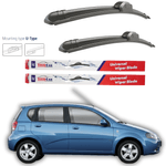Auto si Moto - Intretinere auto - Stergatoare - Stergatoare Chevrolet Kalos HATCHBACK 2005-2008 – Set fata Flat - Infinity.ro