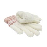 Fashion, accesorii si bijuterii - Femei - Accesorii femei - Manusi femei - Manusi dama, Antonio, captuseala interioara de plus, culoare alb, one size - Infinity.ro