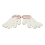 Fashion, accesorii si bijuterii - Femei - Accesorii femei - Manusi femei - Manusi dama, Antonio, captuseala interioara de plus, culoare alb, one size - Infinity.ro