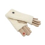 Fashion, accesorii si bijuterii - Femei - Accesorii femei - Manusi femei - Manusi dama, Antonio, cu functie touch si manseta detasabila, culoare bej, one size - Infinity.ro