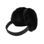 Fashion, accesorii si bijuterii - Femei - Accesorii femei - Caciuli si palarii femei - Casti pufoase marimea XXL, pentru urechi, Antonio, Ø 14 cm, culoarea negru - Infinity.ro