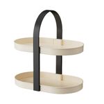 Ingrijire personala si Cosmetice - Machiaj - Portfarduri si genti cosmetice - Organizator cosmetic, de baie, cu 2 niveluri, Ecarla, 33 x 20 x 33 cm, CB57 - Infinity.ro