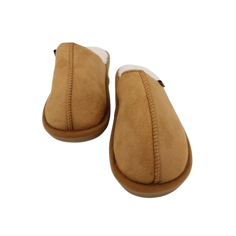 Fashion, accesorii si bijuterii - Barbati - Incaltaminte barbati - Slapi si papuci barbati - Papuci de casa imblaniti, Antonio, pentru barbati, culoarea maro, 46-47 EU - Infinity.ro