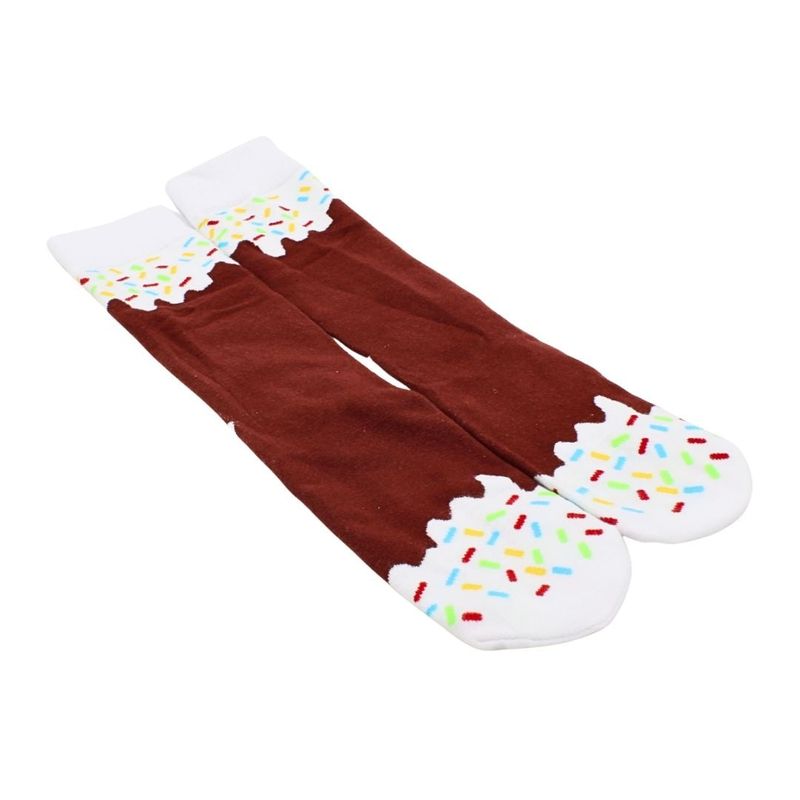 Fashion, accesorii si bijuterii - Copii - Lenjerie si pijamale copii - Sosete si dresuri copii - Sosete Funny Ice Cream unisex, model inghetata pe bat, multicolor, One Size, cadou amuzant - Infinity.ro