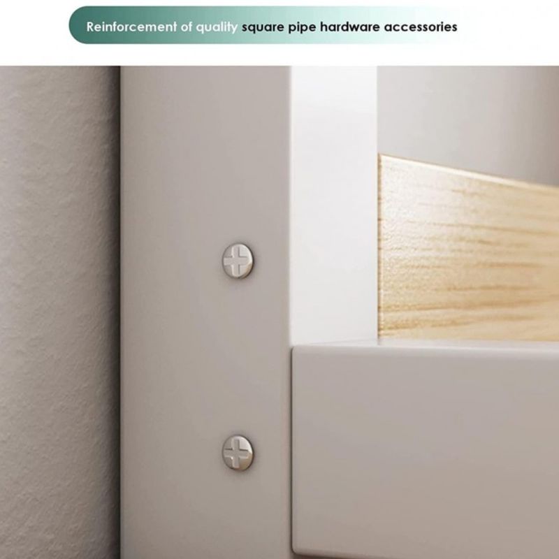 Casa si Gradina - Mobilier - Biblioteci si rafturi - Rafturi - Raft multifunctional, de birou, cu 3 niveluri, culoarea alb, Ecarla, 95x32x90 cm, SZ40B - Infinity.ro