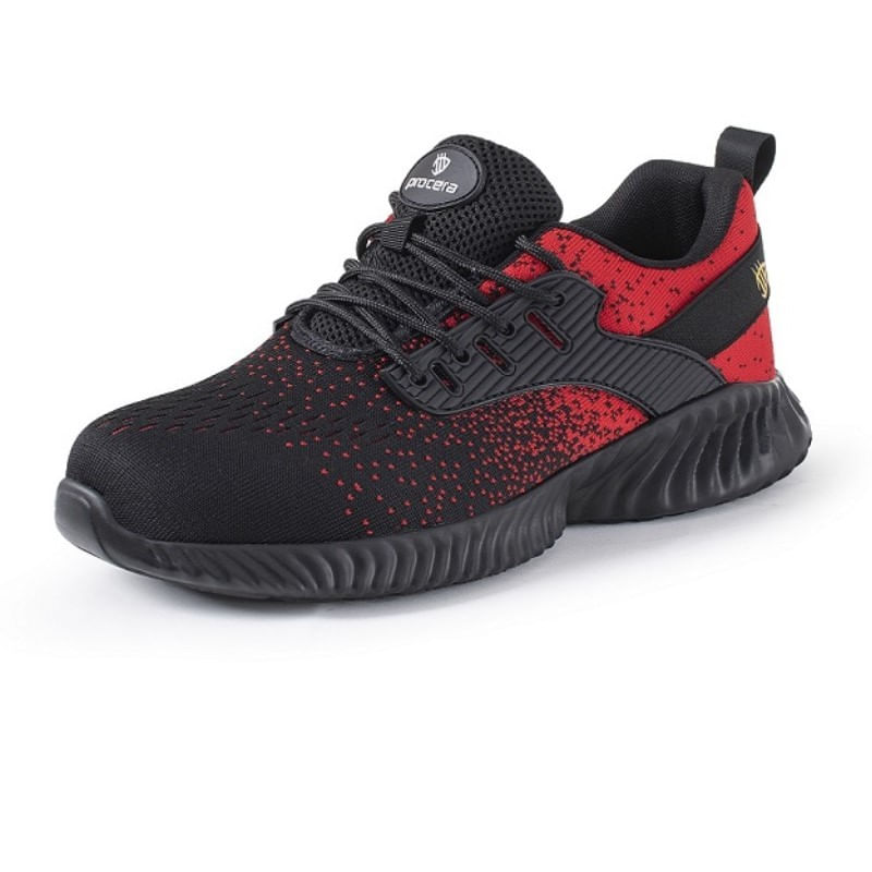 Casa si Gradina - Constructii - Echipamente de lucru - Incaltaminte protectia muncii - Pantofi de protectie Texo Fly S1, usori si aerisiti, cu bombeu metalic Rosu 36 - Infinity.ro