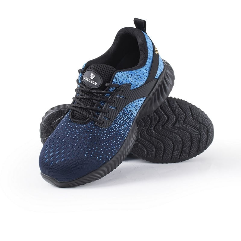 Casa si Gradina - Constructii - Echipamente de lucru - Incaltaminte protectia muncii - Pantofi de protectie Texo Fly S1, usori si aerisiti, cu bombeu metalic Albastru 46 - Infinity.ro