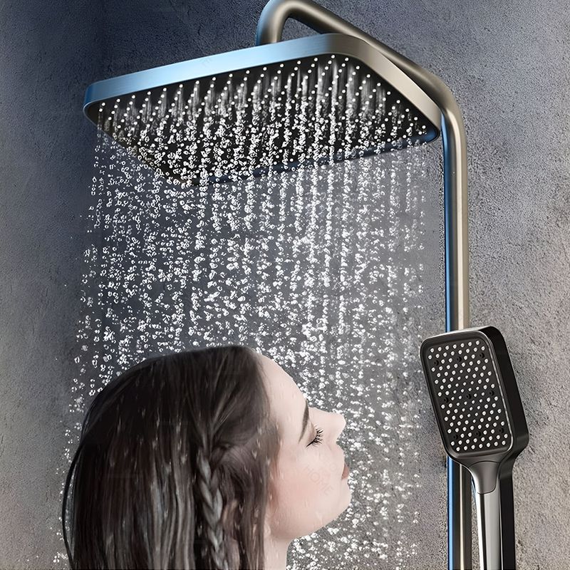 Casa si Gradina - Sanitare - Cazi si cabine de dus - Coloane si seturi de dus - Set Coloana Dus, GlowforHome, montare pe perete, 4 moduri de picurare, dus fix tip ploaie, dus mobil de mana, crom - Infinity.ro