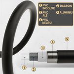 Casa si Gradina - Sanitare - Cazi si cabine de dus - Coloane si seturi de dus - Set Coloana Dus, GlowforHome, montare pe perete, 4 moduri de picurare, dus fix tip ploaie, dus mobil de mana, crom - Infinity.ro