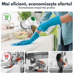 Electronice si Electrocasnice - Ingrijirea locuintei - Mopuri electrice - Perie electrica rotativa pentru curatare eficienta fara efort Qova®, Multifunctionala fara fir, maner fix, 7 Capete - Infinity.ro
