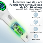 Electronice si Electrocasnice - Ingrijirea locuintei - Mopuri electrice - Perie electrica rotativa pentru curatare eficienta fara efort Qova®, Multifunctionala fara fir, maner fix, 7 Capete - Infinity.ro