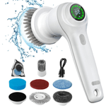 Electronice si Electrocasnice - Ingrijirea locuintei - Mopuri electrice - Perie electrica rotativa pentru curatare eficienta fara efort Qova®, Multifunctionala fara fir, maner fix, 7 Capete - Infinity.ro