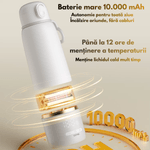 Jucarii, Copii si Bebe - Hrana si alaptare - Biberoane, suzete si accesorii hranire - Incalzitoare si termosuri bebe - Incalzitor Portabil Inteligent pentru Lapte, Apa si Lapte Matern, Qova®, Baterie 10.000 mAh, Incalzire Rapida, Mentinere - Infinity.ro