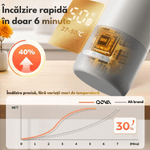 Jucarii, Copii si Bebe - Hrana si alaptare - Biberoane, suzete si accesorii hranire - Incalzitoare si termosuri bebe - Incalzitor Portabil Inteligent pentru Lapte, Apa si Lapte Matern, Qova®, Baterie 10.000 mAh, Incalzire Rapida, Mentinere - Infinity.ro