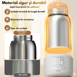 Jucarii, Copii si Bebe - Hrana si alaptare - Biberoane, suzete si accesorii hranire - Incalzitoare si termosuri bebe - Incalzitor Portabil Inteligent pentru Lapte, Apa si Lapte Matern, Qova®, Baterie 10.000 mAh, Incalzire Rapida, Mentinere - Infinity.ro