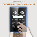 Jucarii, Copii si Bebe - Hrana si alaptare - Biberoane, suzete si accesorii hranire - Incalzitoare si termosuri bebe - Incalzitor biberoane Multifunctional 6 in 1, Sterilizator electric Qova® cu Ecran tactil, Incalzire Lapte si Alimente - Infinity.ro