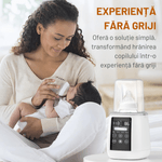 Jucarii, Copii si Bebe - Hrana si alaptare - Biberoane, suzete si accesorii hranire - Incalzitoare si termosuri bebe - Incalzitor biberoane Multifunctional 6 in 1, Sterilizator electric Qova® cu Ecran tactil, Incalzire Lapte si Alimente - Infinity.ro