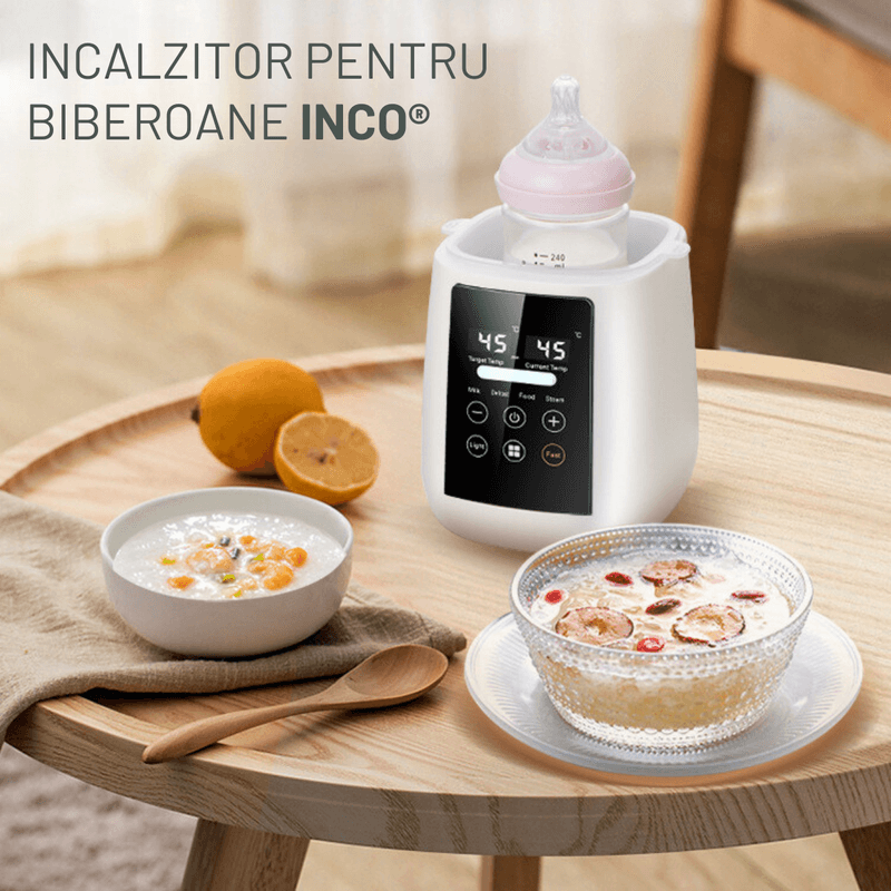 Jucarii, Copii si Bebe - Hrana si alaptare - Biberoane, suzete si accesorii hranire - Incalzitoare si termosuri bebe - Incalzitor biberoane Multifunctional 6 in 1, Sterilizator electric Qova® cu Ecran tactil, Incalzire Lapte si Alimente - Infinity.ro