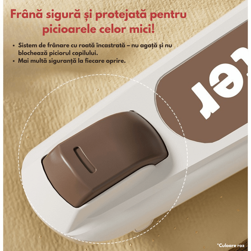 Sport si Outdoor - Role, trotinete si skateboard - Trotinete copii - Trotineta pliabila pentru copii cu Lumini LED integrate, Qova®, Stabilitate superioara cu 3 roti, Frana sigura - Infinity.ro