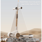 Sport si Outdoor - Role, trotinete si skateboard - Trotinete copii - Trotineta pliabila pentru copii cu Lumini LED integrate, Qova®, Stabilitate superioara cu 3 roti, Frana sigura - Infinity.ro