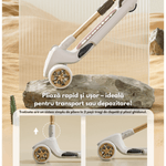 Sport si Outdoor - Role, trotinete si skateboard - Trotinete copii - Trotineta pliabila pentru copii cu Lumini LED integrate, Qova®, Stabilitate superioara cu 3 roti, Frana sigura - Infinity.ro