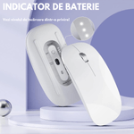 PC, gaming si accesorii - Periferice PC - Mouse - Mouse Wireless QOVA®, Dual Mode Bluetooth 5.1 & 2.4GHz, Reincarcabil USB-C, Click Silentios, DPI Reglabil 1600 max - Infinity.ro