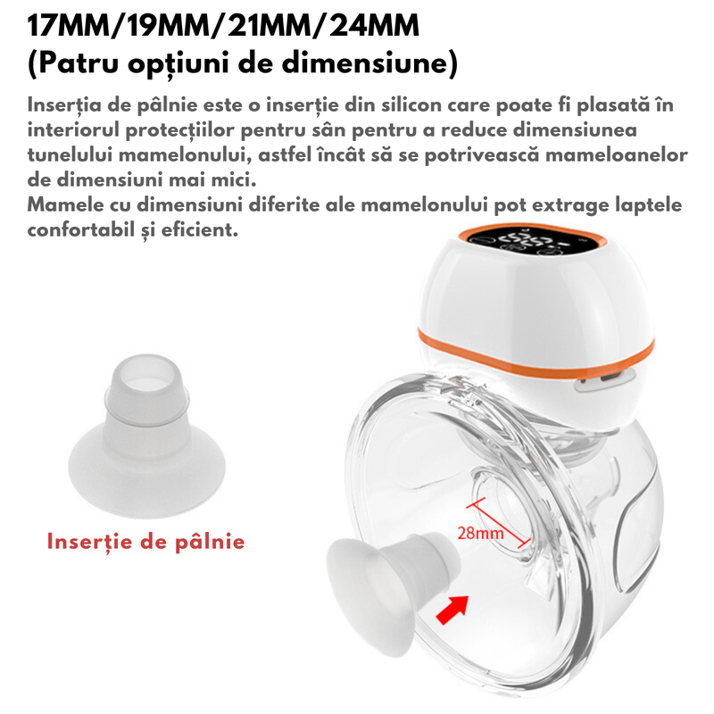 Jucarii, Copii si Bebe - Maternitate - Pompe de san - Pompa de San Electrica, Qova®, Portabila - Hands-Free, 3 Moduri, 9 Niveluri de Aspiratie, Anti-Scurgere / Anti-Reflux - Infinity.ro