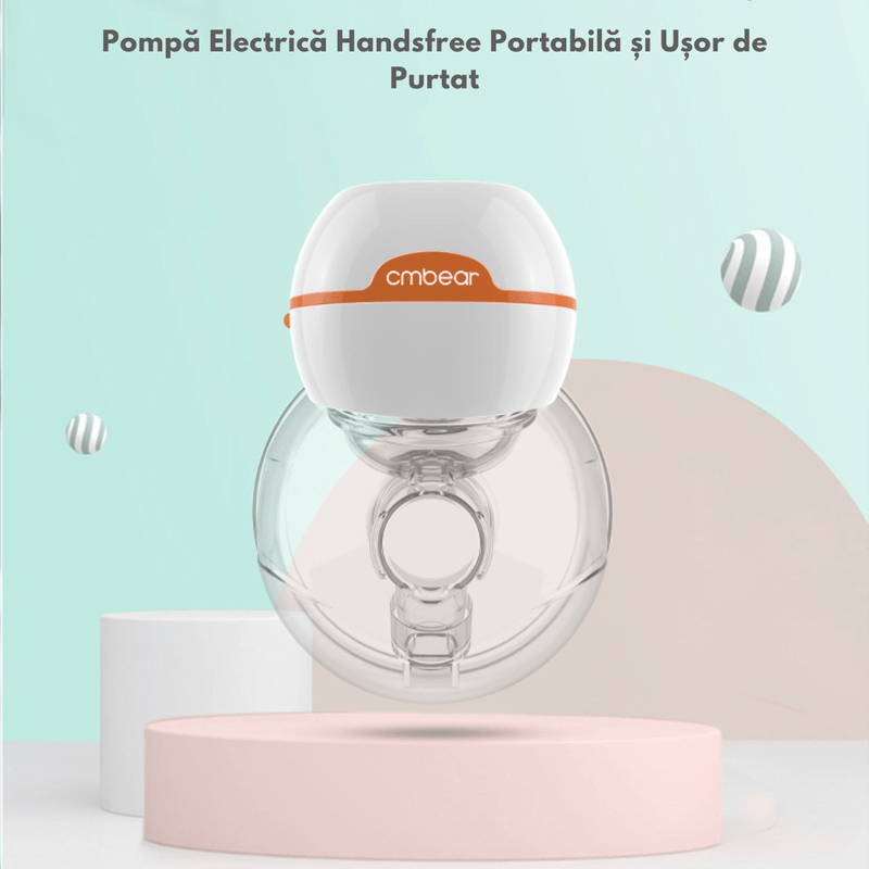 Jucarii, Copii si Bebe - Maternitate - Pompe de san - Pompa de San Electrica, Qova®, Portabila - Hands-Free, 3 Moduri, 9 Niveluri de Aspiratie, Anti-Scurgere / Anti-Reflux - Infinity.ro