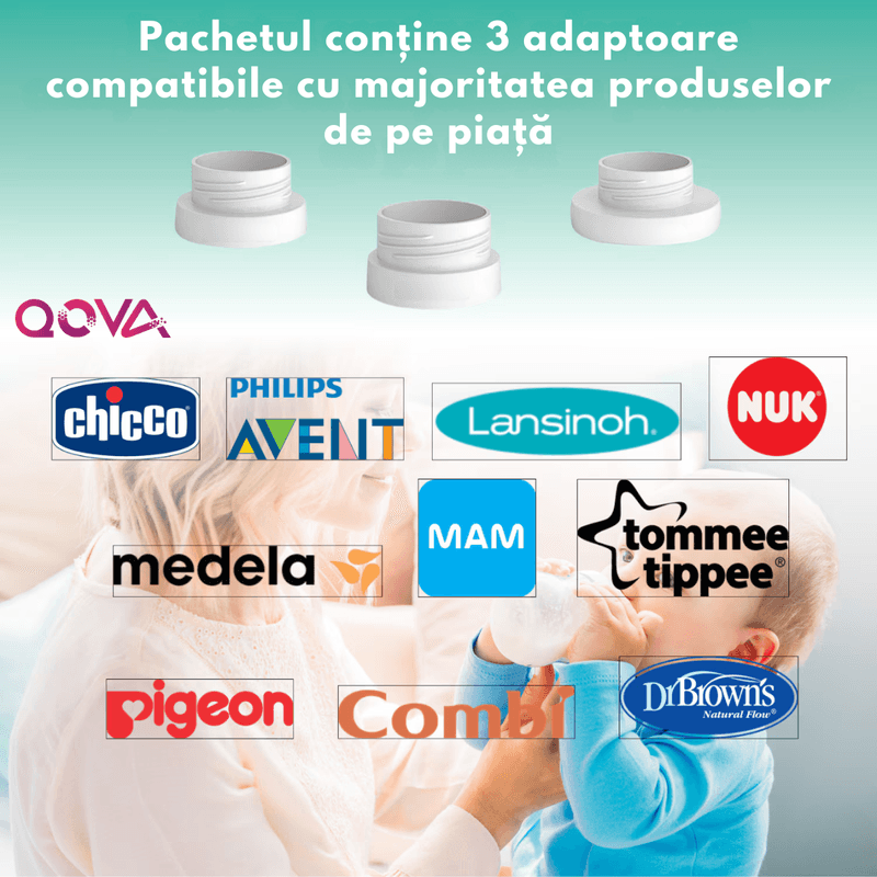 Jucarii, Copii si Bebe - Hrana si alaptare - Biberoane, suzete si accesorii hranire - Incalzitoare si termosuri bebe - Incalzitor Portabil pentru Biberoane QOVA® – Incalzire Rapida in 3-5 Minute, Pentru Lapte sau Apa, Fara Fir, Electric - Infinity.ro