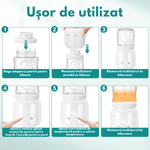 Jucarii, Copii si Bebe - Hrana si alaptare - Biberoane, suzete si accesorii hranire - Incalzitoare si termosuri bebe - Incalzitor Portabil pentru Biberoane QOVA® – Incalzire Rapida in 3-5 Minute, Pentru Lapte sau Apa, Fara Fir, Electric - Infinity.ro