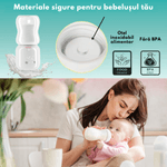 Jucarii, Copii si Bebe - Hrana si alaptare - Biberoane, suzete si accesorii hranire - Incalzitoare si termosuri bebe - Incalzitor Portabil pentru Biberoane QOVA® – Incalzire Rapida in 3-5 Minute, Pentru Lapte sau Apa, Fara Fir, Electric - Infinity.ro