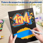 Carti si Birotica - Birotica - Instrumente de scris - Creioane - Set 60 de carioci profesionale Acrilice, cu cerneala pe baza de apa, Qova®, Markere multicolore pentru desen, Culori - Infinity.ro