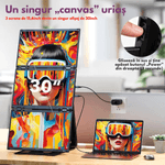 PC, gaming si accesorii - Desktop PC & monitoare - Monitoare - Monitor Triplu Extensibil si Portabil pentru laptop, QOVA®, Quad Screen de 3×15,6inch, 3 Ecrane Full HD IPS, 1080P - Infinity.ro