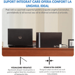 PC, gaming si accesorii - Desktop PC & monitoare - Monitoare - Monitor Portabil Arzopa & Qova® de 14" inch, Full HD 1080p, Ultra-Subtire, 60Hz, USB-C & HDMI, HDR, Compatibil Laptop - Infinity.ro