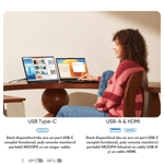 PC, gaming si accesorii - Desktop PC & monitoare - Monitoare - Monitor Portabil Arzopa & Qova® de 14" inch, Full HD 1080p, Ultra-Subtire, 60Hz, USB-C & HDMI, HDR, Compatibil Laptop - Infinity.ro