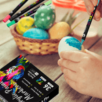 Carti si Birotica - Birotica - Instrumente de scris - Creioane - Set 36 de carioci profesionale Acrilice, 72 Culori cu cerneala pe baza de apa, Qova®,multicolore pentru desen,Varf dublu - Infinity.ro