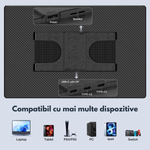 PC, gaming si accesorii - Desktop PC & monitoare - Monitoare - Monitor Portabil Qova® de 16" inch, 1920x1200, USB-C & Mini HDMI, Ultra-Subtire, Ecran mare IPS 16:10,Vertical/Orizontal - Infinity.ro