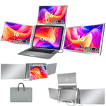 PC, gaming si accesorii - Desktop PC & monitoare - Monitoare - Monitor Triplu Extensibil si Portabil pentru laptop, QOVA®, Quad Screen de 16 inch, 3 Ecrane IPS 16:10 - Full HD 1200p - Infinity.ro