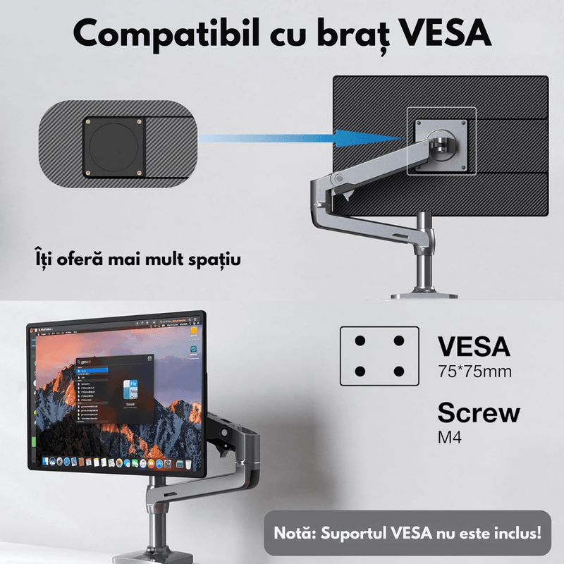 PC, gaming si accesorii - Desktop PC & monitoare - Monitoare - Monitor Extensibil si portabil pentru Laptop, Qova®, Ecran de 16 inch, Afisaj IPS Full HD 1200P, 60Hz, Contrast 1.000:1 - Infinity.ro