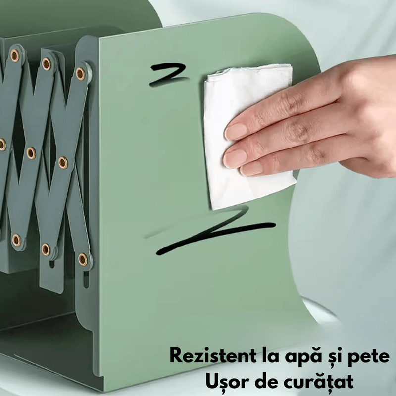 Carti si Birotica - Carti - Accesorii pentru cititori - Suport pentru Carti Extensibil, Reviste, Jocuri Video, din metal, INCO®, cu Compartiment pentru Pixuri, Reglabil - Infinity.ro