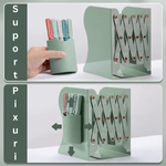 Carti si Birotica - Carti - Accesorii pentru cititori - Suport pentru Carti Extensibil, Reviste, Jocuri Video, din metal, INCO®, cu Compartiment pentru Pixuri, Reglabil - Infinity.ro