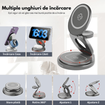 Laptop, Telefoane si Tablete - Telefoane mobile si accesorii - Accesorii Telefoane - Incarcatoare telefoane - Incarcator Wireless 3 in 1 Pliabil, Fast charger, Statie de incarcare Rapida 15W pentru dispozitivele Apple, Android - Infinity.ro