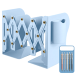 Carti si Birotica - Carti - Accesorii pentru cititori - Suport pentru Carti Extensibil, Reviste, Jocuri Video, din metal, INCO®, cu Compartiment pentru Pixuri, Reglabil - Infinity.ro