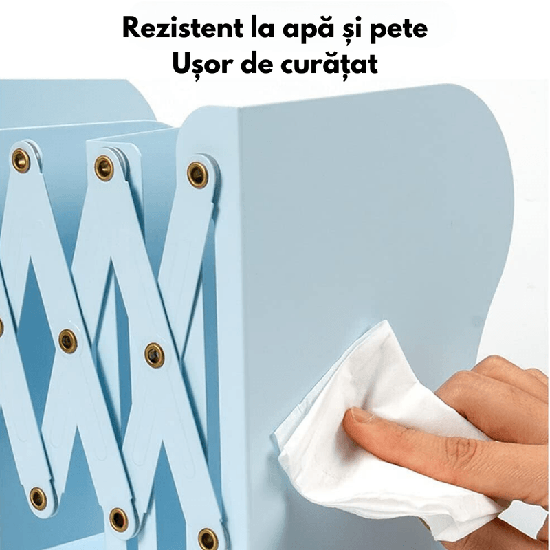 Carti si Birotica - Carti - Accesorii pentru cititori - Suport pentru Carti Extensibil, Reviste, Jocuri Video, din metal, INCO®, cu Compartiment pentru Pixuri, Reglabil - Infinity.ro