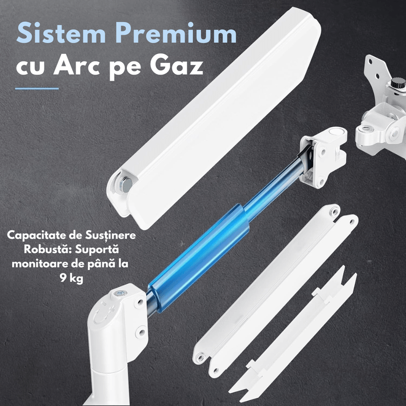 PC, gaming si accesorii - Desktop PC & monitoare - Accesorii monitoare - Suport Monitor, pentru Birou, Multifunctional cu Brat Reglabil, Suport prindere inclus, Compatibil cu Ecrane de 13-32" - Infinity.ro