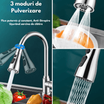 Casa si Gradina - Sanitare - Lavoar baie si accesorii - Accesorii baterii sanitare - Cap pentru Robinet, INCO®, Adaptor Universal si flexibil pentru Baterie, Extractabil cu Presiune Ajustabila si 3 moduri - Infinity.ro