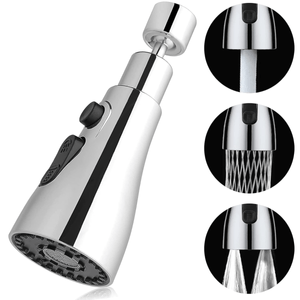 Cap pentru Robinet, INCO®, Adaptor Universal si flexibil pentru Baterie, Extractabil cu Presiune Ajustabila si 3 moduri